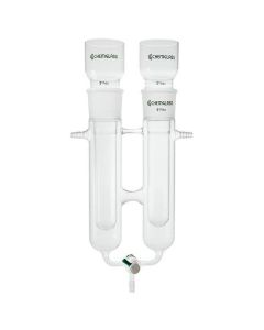 Chemglass Life Sciences Vacuum Trap, Dual Chamber, Complete