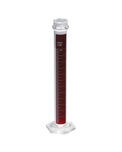 Chemglass Life Sciences Cylinder, 50ml, Red Stripe