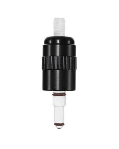 Chemglass Life Sciences 0-4mm Glass Plug With Control Knob, Viton O-Rings