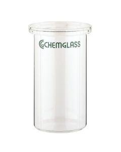 Chemglass Life Sciences Reaction Vessel, Flat Bottom, 50ml, Compatible With Mettler Systems