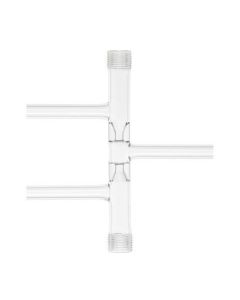 Chemglass Life Sciences Valve, 0-4mm, 3-Way, Glass Only
