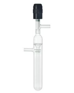 Chemglass Life Sciences Bubbler, Cajon, Connection, Airfree, Schlenk. Bubbler Has An Integral Valve To Control The Flow Of Inert Gas Into The System. Both Sidearms Are 9mm Od For Use With 3/8" Cajon Fittings. Overall Height Is Approx. 220mm.