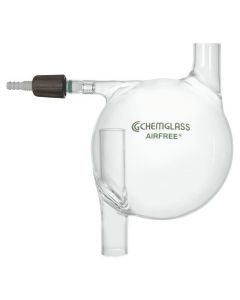 Chemglass Life Sciences Trap To Fit Af-0350-01 90l/Min Pump. Designed To Fit Between The Vacuum Pump And The Upper Cart Shelf On The Af-0300-01 Cart To Prevent Oil From Being Drawn Into The Vacuum Line. Fitted With A 4mm Airfree Valve.