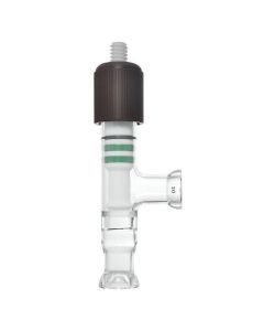 Chemglass Adapter, Trap Connection, Airfree, Schlenk. Used To Connect The Af-0300-13 Manifold To The Af-0300-04 Trap Assembly. Adapter Has A 0-20mm Chem-Cap Valve With Two #20 O-Ring Joints. Supplied Complete With Two #214 Viton O-Rings.