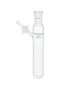 Chemglass 100ml Tube, Reaction, 14/20 Outer Joint, 2mm Glass Stopcock. Cylindrical Shaped Tube Useful For Storage Or Simple Reactions. Tube Has A Standard Taper Outer Joint.