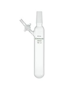 Chemglass 25ml Tube, Reaction, 14/20 Inner Joint, 2mm Glass Stopcock. Cylindrical Shaped Tube, Similar To Af-0537 But With An Standard Taper Inner Joint, Useful For Simple Reactions.