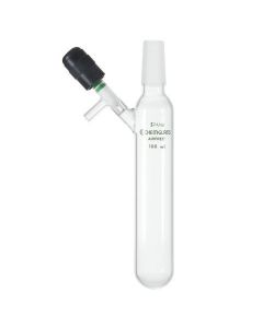 Chemglass 25ml Tube, Reaction, 14/20 Inner Joint, 0-4mm Valve. Cylindrical Shaped Tube Useful For Storage Or Simple Reactions With A Standard Taper Inner Joint At The Top And A Chem-Vac Chem-Cap Valve Sidearm.