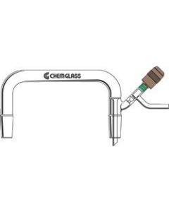 Chemglass Life Sciences Used To Purify & Transfer Solvents Under Inert Conditions. Permits Transfer Of Solvents Directly Into Evacuated Storage Vessel W/ 24/40 Standard Taper Outer Jts. 0-4mm Chem-Vac Chem-Cap Valve Is Used For Vacuum Control.