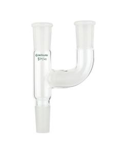 Chemglass Adapter, Claisen, 29/42 Joint Size, 175mm H X 105mm W. With Outer Standard Taper Joints On Both Top Arms And Lower Inner Joint. All Three Joints Are The Same Size.