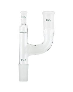 Chemglass Life Sciences Chemglass Adapter, Claisen, 24/40, 10/30 Thermometer Jt For 25mm Immersion. Adapter Has Standard Taper Outer Jt At Top Of Main Tube For Use W/ Jointed Thermometers. Sidearm Has Standard Taper Outer Joint W/ Main Tube Having An Inne