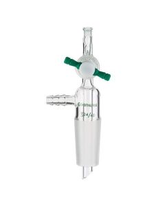 Chemglass Adapter, Outer Luer To 14/20 Inner, 2mm Ptfe Stopcock. Outer Luer Joint That Provides Convenient Way To Connect Solid Phase Extraction (Spe) Cartridges, Tubes Or Syringes Tostandard Taper Inner Joint. Hose Connection Is 10mm Od At The