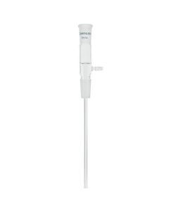 Chemglass Life Sciences Adapter, Vacuum Take-Off, Long Stem, 24/40 Joint Size. With Standard Taper Top Outer And Lower Inner Joints With Sealed In Lower Tube Extending Below Inner Joint. Tubing Extends 200mm On The 24/40, 29/26 And 29/42 Sizes.