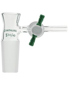 Chemglass Adapter, Vacuum Filtration, 14/20, #2 Pluro Stopper, Ptfe Stopcock, Accepts Buchner Funnel Up To 30ml. Adapter Used For Reduced Pressure Filtrations Using Plain Stem Buchner Funnels. Top Of Adapter Is Tooled To Accept The Listed Size O