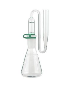 Chemglass Life Sciences Chemglass Arsine Generator, Improved, Complete, 24/40 Joints. For Arsine Analysis Using The Sddc Colorimetric Method. Supplied With 125ml Erlenmeyer Flask And Scrubber Tube Both Having 24/40 Standard Taper Joints, Onecg-145-05, Siz