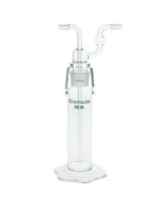 Chemglass Complete 125ml Bottle, Gas Washing, Tall Form, Drechel, Approx 290mm Oah. Has A Standard Taper 34/28 Top Joint, Hex Base And Plain Tube For Gas Dispersion. Stopper Is Held In Place With Twocg-110-02, 18mm Stainless Steel Springs. Spri