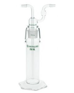 Chemglass Life Sciences Cg-1112-02 Drechel Complete Gas Washing Bottle, 250 Ml Volume