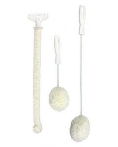 Chemglass Cleaning Brush Set; Contains 1 Each Of:Cg-1145-01,Cg-1145-02,Cg-1145-03. Soft Sponge Foam Brush Cleans Glassware Without Absorbing Water. Foam Bristles Never Become Soggy Or Limp. Will Also Not Scratch Or Chip Fragile Glass Items.