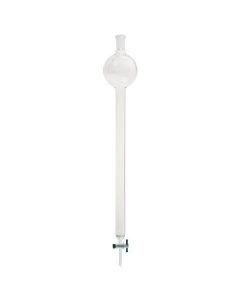 Chemglass Column, Chromatography, 24/40 Outer Joint, 100ml Reservoir, 1/2in Id X 10in E.L., 2mm Stpk. Similar Tocg-1196 But With A Coarse Porosity Sealed In Fritted Disc To Support Column Packing. Column Is Constructed Using Medium Wall Tubing.