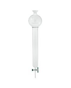 Chemglass Column, Chromatography, 35/20 Socket Joint, 250ml Reservoir, 1in Id X 8in E.L., 2mm Stpk. General Purpose Column Having A Ptfe Stopcock, Reservoir Of The Listed Capacity And A Top Spherical Socket Joint. Column Constructed Using Medium