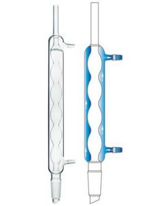 Chemglass Condenser, Allihn, 445mm, 24/40 Inner Joint, 300mm Jacket Length. Allihn Style Reflux Condenser With A Plain Tubulation At The Top And A Lower Inner Drip Tip Joint. Hose Connections Have An O.D. Of 10mm At The Middle Serration.