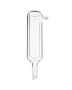Chemglass Condenser, Dewar Type, 24/40 Inner Joint, 200 X 40mm. Condenser Has A Large Opening At The Top For Use With Dry Ice/Acetone Or Liquid Nitrogen. Condenser Has A Lower Inner Drip Tip Joint And Hose Connections With An O.D. Of 10mm At The
