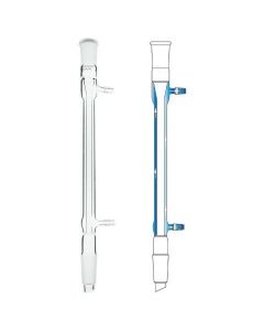 Chemglass Condenser, West, 485mm, 24/40 Joint, 300mm Jacket Length. Narrow Annular Space Between Jacket And Inner Tube Of The West Condenser Provides For Excellent Cooling Efficiency Due To The Increased Flow Rate Of Water.