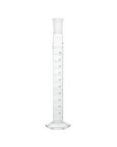Chemglass Cylinder, Graduated, 10ml, 14/20 Outer Joint. Cylinders Are Calibrated To Contain At 20 C. Supplied Without Stopper. For Standard Taper Stoppers Seecg-3000. Tolerances And Subdivisions Are The Same Ascg-8242.