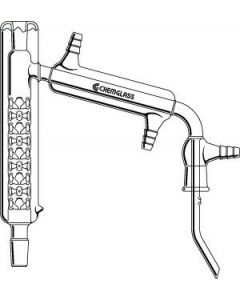 Chemglass Life Sciences Cg-1242-10 Jacketed Vigreux Micro Distilling Head