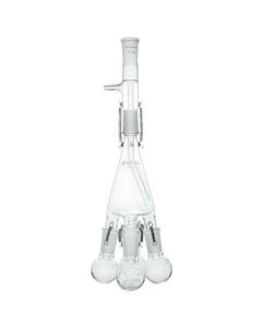 Chemglass Life Sciences Flask Only, 50ml, Receiving, With Hooks, 24/40 Joint. Component Ofcg-1279 Distillation Receivers.