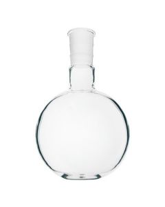 Chemglass Life Sciences 250ml Single Neck Flat Bottom Flask, Long Neck, 24/40 Outer Joint