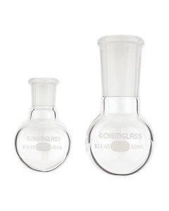 Chemglass Life Sciences 125ml Single Neck Rbf, 24/40 Outer Joint
