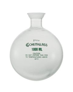 Chemglass Life Sciences 500ml Single Neck Rbf, Long Neck, 24/40 Outer Joint