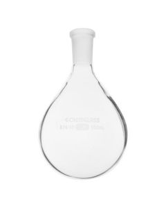 Chemglass Life Sciences 100ml Single Neck Evaporating Flask, 24/25 Outer Joint, Recovery Flask