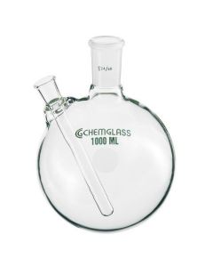 Chemglass Life Sciences 1000ml 2-Neck Rbf, 1-Cn 24/40 Outer, 1-Sn 24/40 Outer