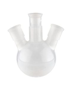 Chemglass Life Sciences Flask, Round Bottom, 500ml, Heavy Wall, 29/42 - 24/40, 3-Neck, Vertical
