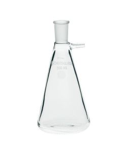 Chemglass Life Sciences Chemglass 250ml Erlenmeyer Flask, Iodine, Stopper, Complete. Flask Has A Funnel Top With A Standard Taper Outer Grind To Accept A 24/40 Long Neck Stopper Allowing The Handle To Extend Above The Liquid Seal. Used In Astm D29 And Ast