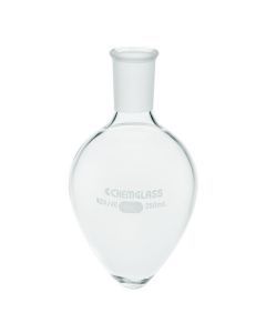 Chemglass Life Sciences 250ml Pear Shaped Flask, 19/22 Outer Joint