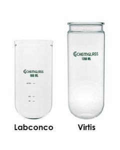 Chemglass Life Sciences Freeze Dry Flask, 2000 Ml