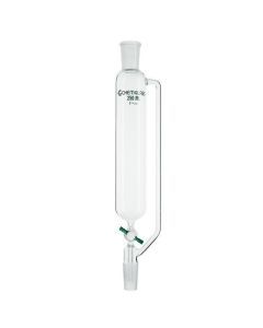 Chemglass Life Sciences Cylindrical Style Addition Funnel With A Standard Taper Top Outer Joint And Lower Inner Joint, Both Being The Same Size. With Pressure Equalizing Arm And 2mm Ptfe Stopcock. 325mm Oah.
