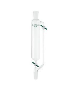 Chemglass Life Sciences Cylindrical Shape Addition Funnel With Ptfe Stopcocks. For Replacement Stoppers Seecg-3000. 2mm Stopcock, 325mm Oah.