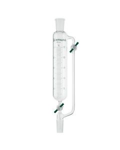 Chemglass Life Sciences Cylindrical Style Graduated Addition Funnel, 2000 Ml Capacity