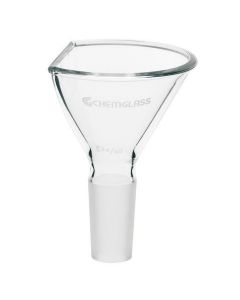 Chemglass Life Sciences 75mm Powder Funnel, Modified, 24/40