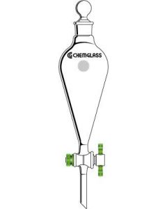 Chemglass Life Sciences Cg-1742-02 Squibb Separatory Funnel, 60 Ml Capacity
