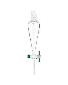 Chemglass Life Sciences Squibb Style Separatory Funnel With A Ptfe Stopcock. Supplied Complete With A Flask Length Stopper Of The Listed Size. For Replacement Stoppers Seecg-3018. #38 Outer Stopper Neck, 6mm Ptfe Stopcock.