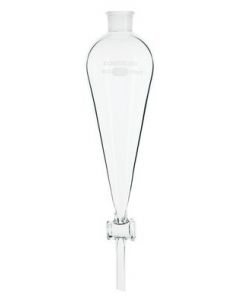 Chemglass Life Sciences Cg-1742-G-04 Squibb Separatory Funnel, 250 Ml Capacity, Glass