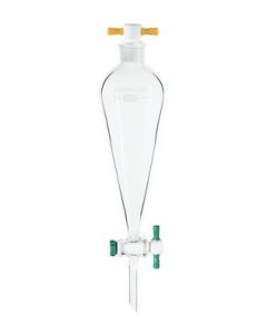 Chemglass Life Sciences Cg-1742-T-06 Squibb Separatory Funnel, 1000 Ml Capacity