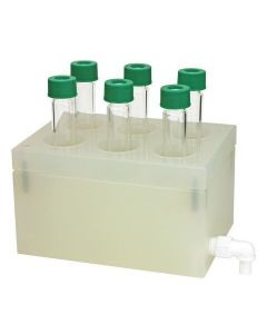 Chemglass Bill-Board Complete Set Consists Of:6 Each:Cg-1869-08 Glass Vessels1 Each:Cg-1869-10 6 Position Top Plate1 Each:Cg-1869-12 Drain Tray1 Each:Cg-1869-14 Vial Collection Rack6 Each:Cg-1869-50 4 Dram, 25 X 52mm Collection Vials