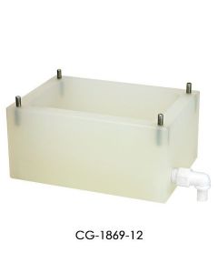 Chemglass Life Sciences Chemglass Bill-Board Individual Components:Cg-1869-12: Drain Trays:Have A Machined Channel To Insure Total Drainage To A Supplied 90 Threaded Elbow. Trays Have Four Stainless Steel Pins That Correspond To The Holes In The Top Plate