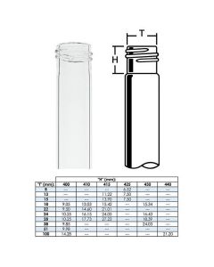 Chemglass Life Sciences Thread For Replacement On Apparatus Using G.P.I. Thread. 22mm Od Tubing, 150mm Oal