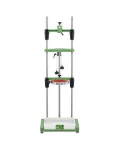 Chemglass Life Sciences Chemglass Chemrxnhub Support Stand. Includes 1 Cg-1949-X-10; Reactor Support Frame, 1 Cg-1947-B100; S.S. Reactor Clamp, 100mm, 1 Cg-1947-B150; S.S. Reactor Clamp, 150mm, 1 Cg-1969-X-12; Outlet Manifold Assembly Complete, 1 Cg-1969-